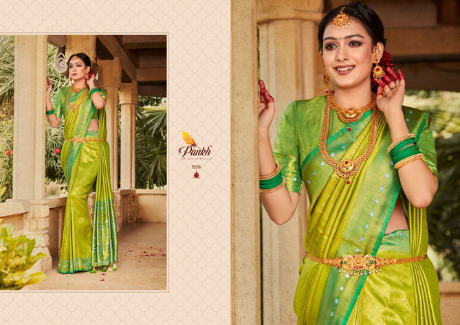 Virasat Vol 1 By Pankh Silk Designer Sarees Catalog